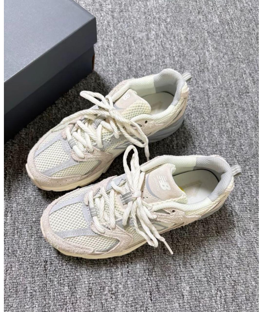 NEW BALANCE Бежевые низкие кроссовки / кеды, фото 5