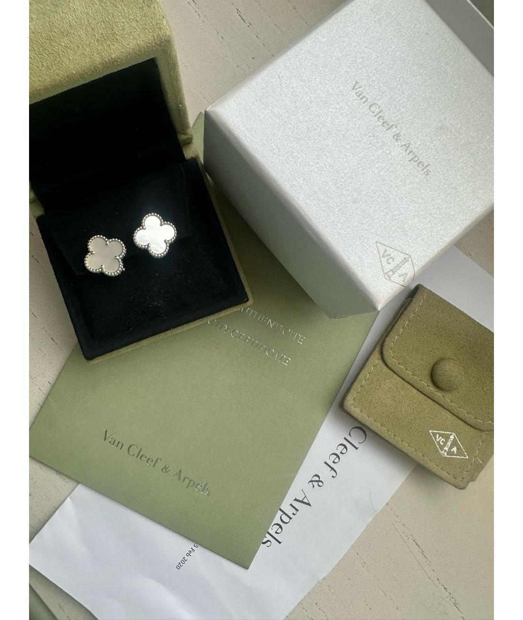 VAN CLEEF & ARPELS Белые серьги из белого золота, фото 4