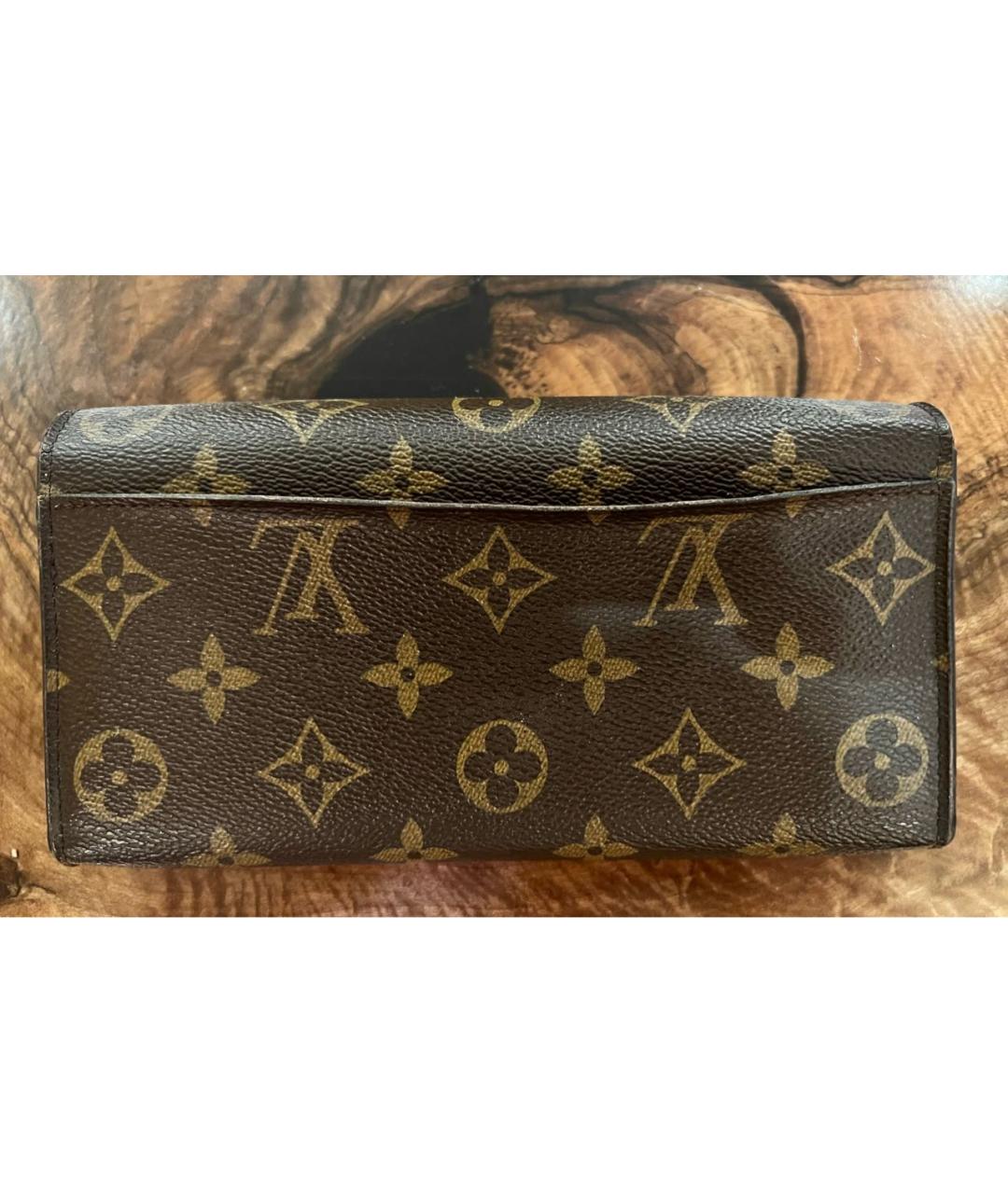 LOUIS VUITTON Коричневый кошелек, фото 3