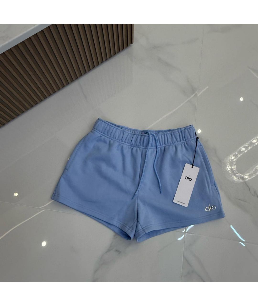 ALO YOGA Голубые шорты, фото 4