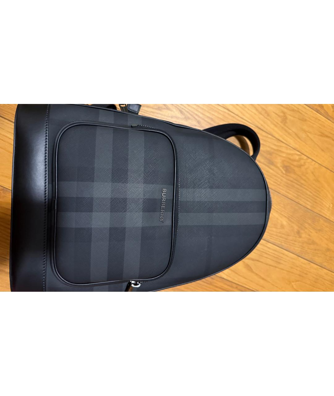 BURBERRY Черный кожаный рюкзак, фото 5