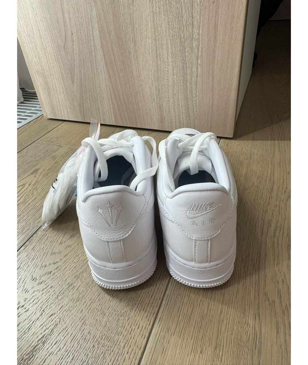 NIKE Белые кожаные кроссовки, фото 4