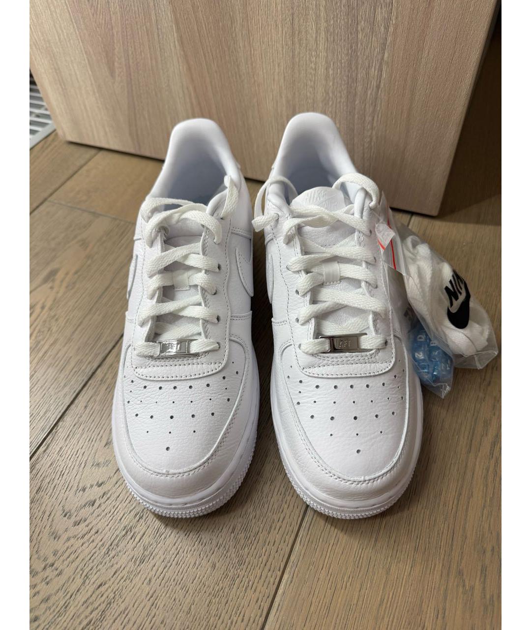 NIKE Белые кожаные кроссовки, фото 2