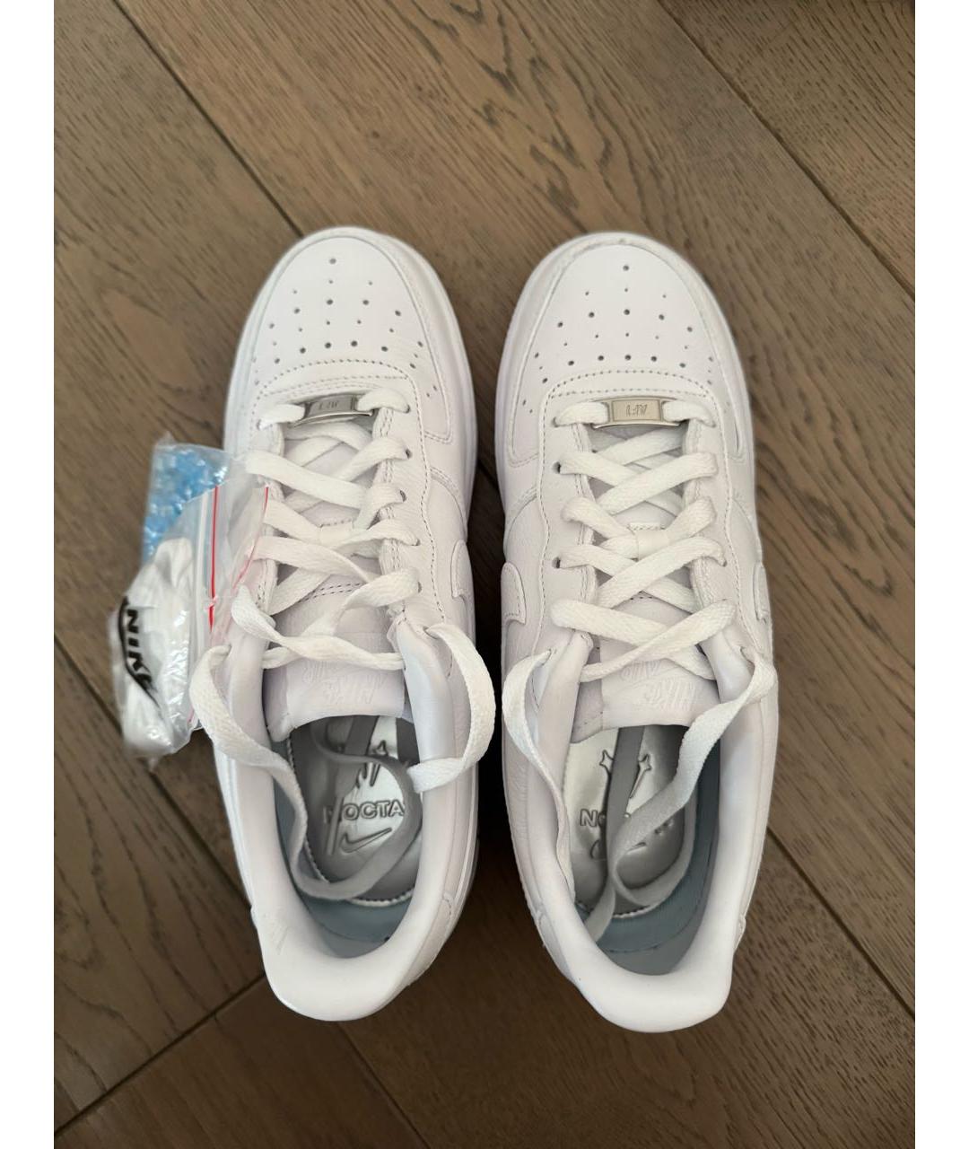 NIKE Белые кожаные кроссовки, фото 3