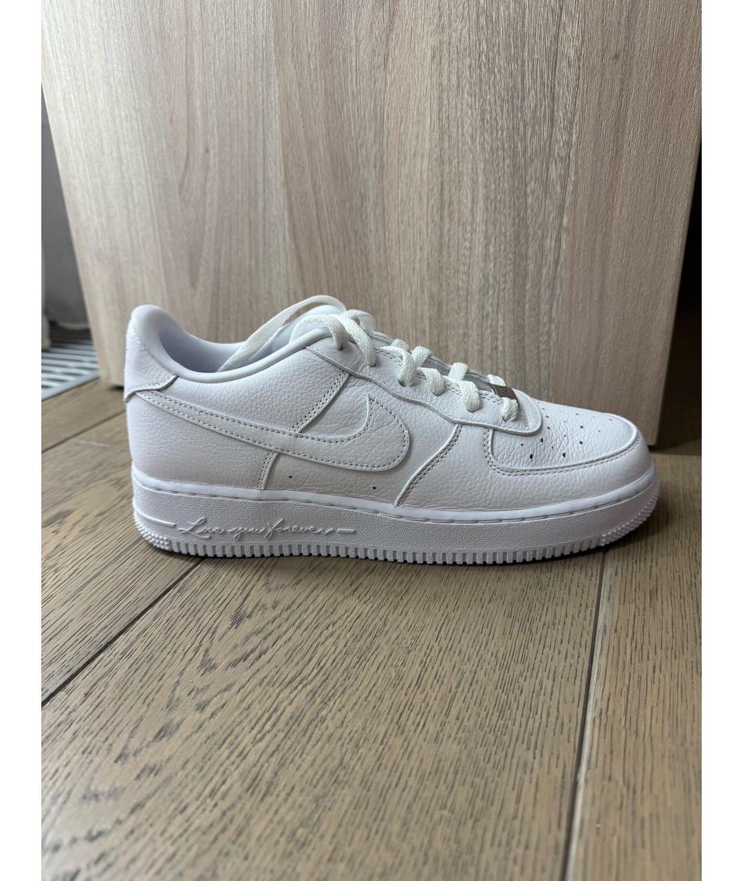 NIKE Белые кожаные кроссовки, фото 5