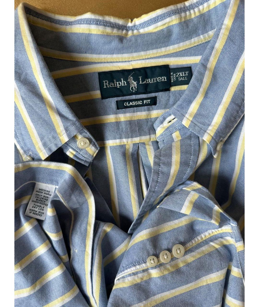 RALPH LAUREN Мульти хлопковая кэжуал рубашка, фото 4