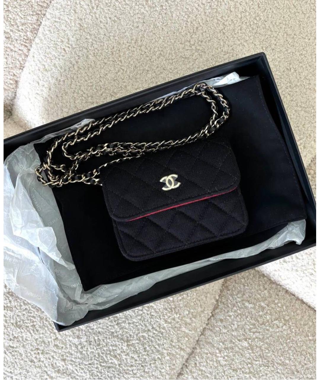 CHANEL Черная сумка через плечо, фото 2