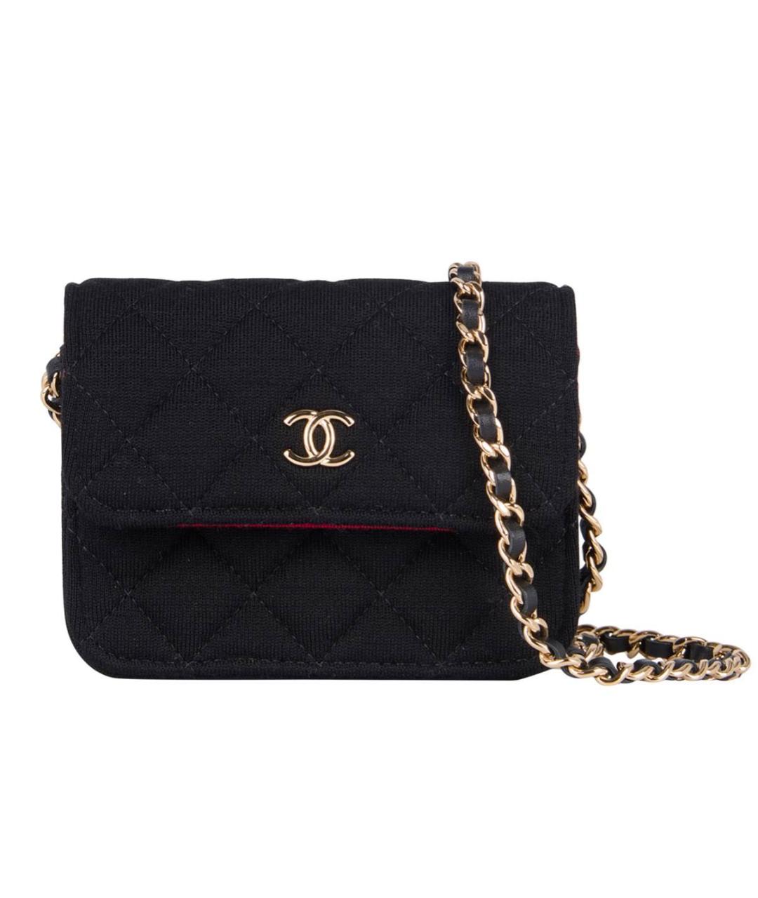 CHANEL Черная сумка через плечо, фото 3