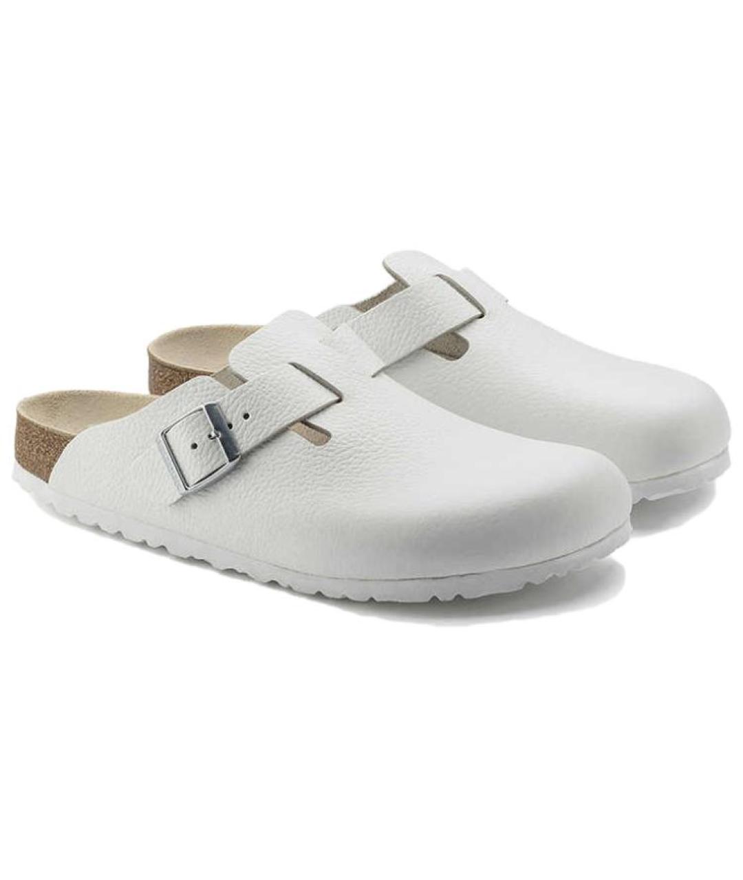BIRKENSTOCK Белые сабо, фото 3