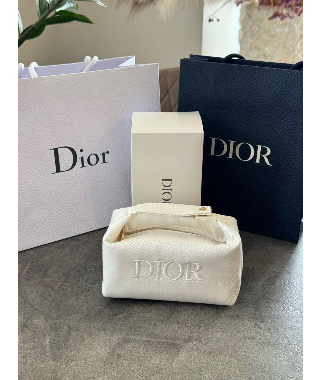 CHRISTIAN DIOR Белая косметичка, фото 7