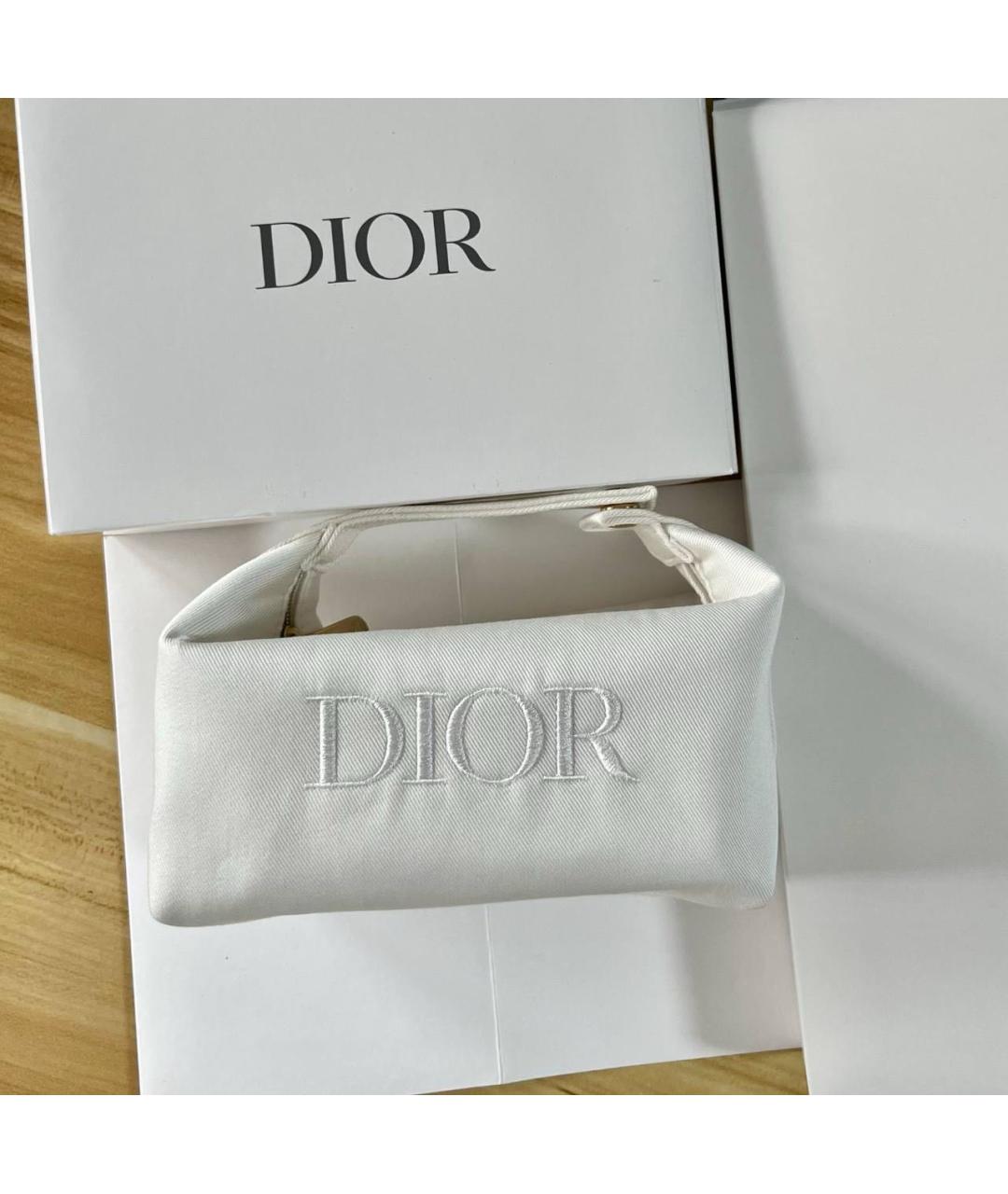 CHRISTIAN DIOR Белая косметичка, фото 4