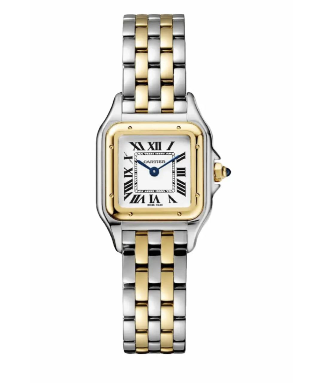 CARTIER Белые часы из желтого золота, фото 1