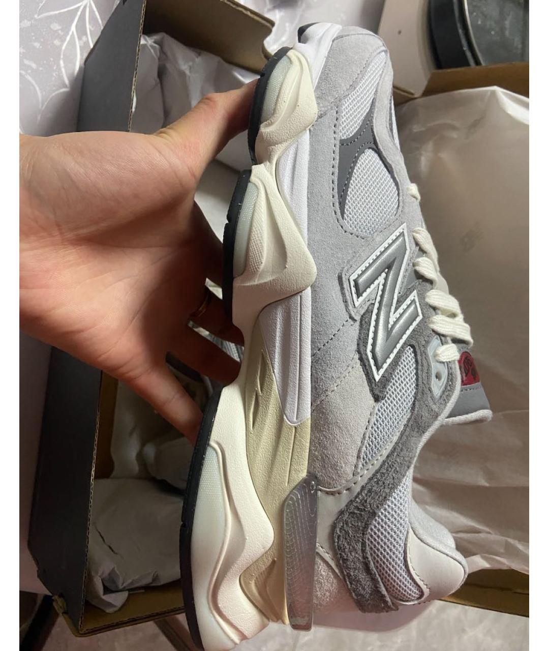 NEW BALANCE Серые замшевые кроссовки, фото 6