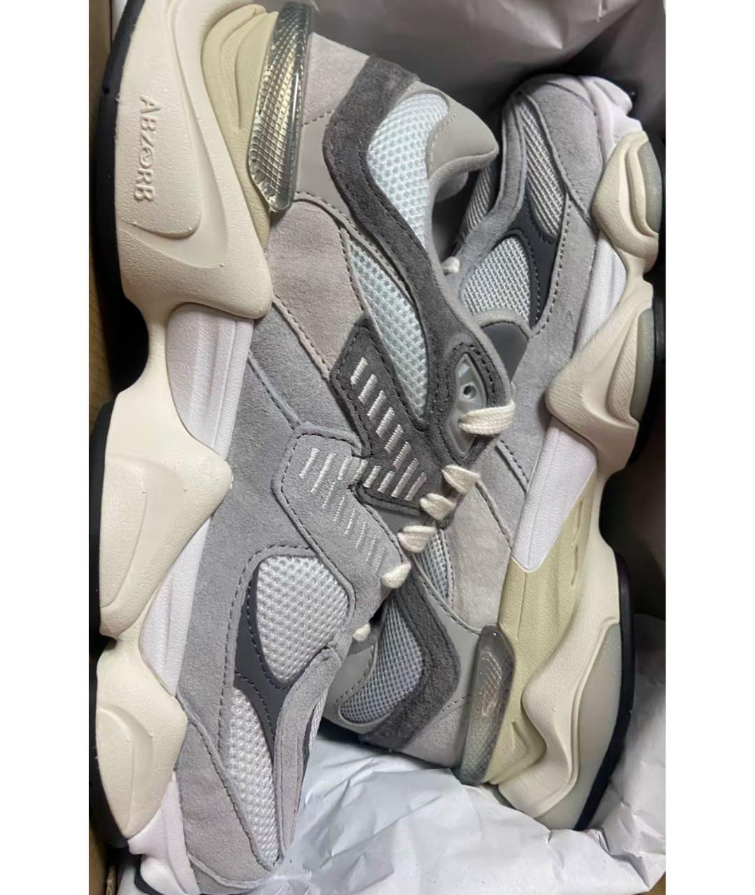 NEW BALANCE Серые замшевые кроссовки, фото 5