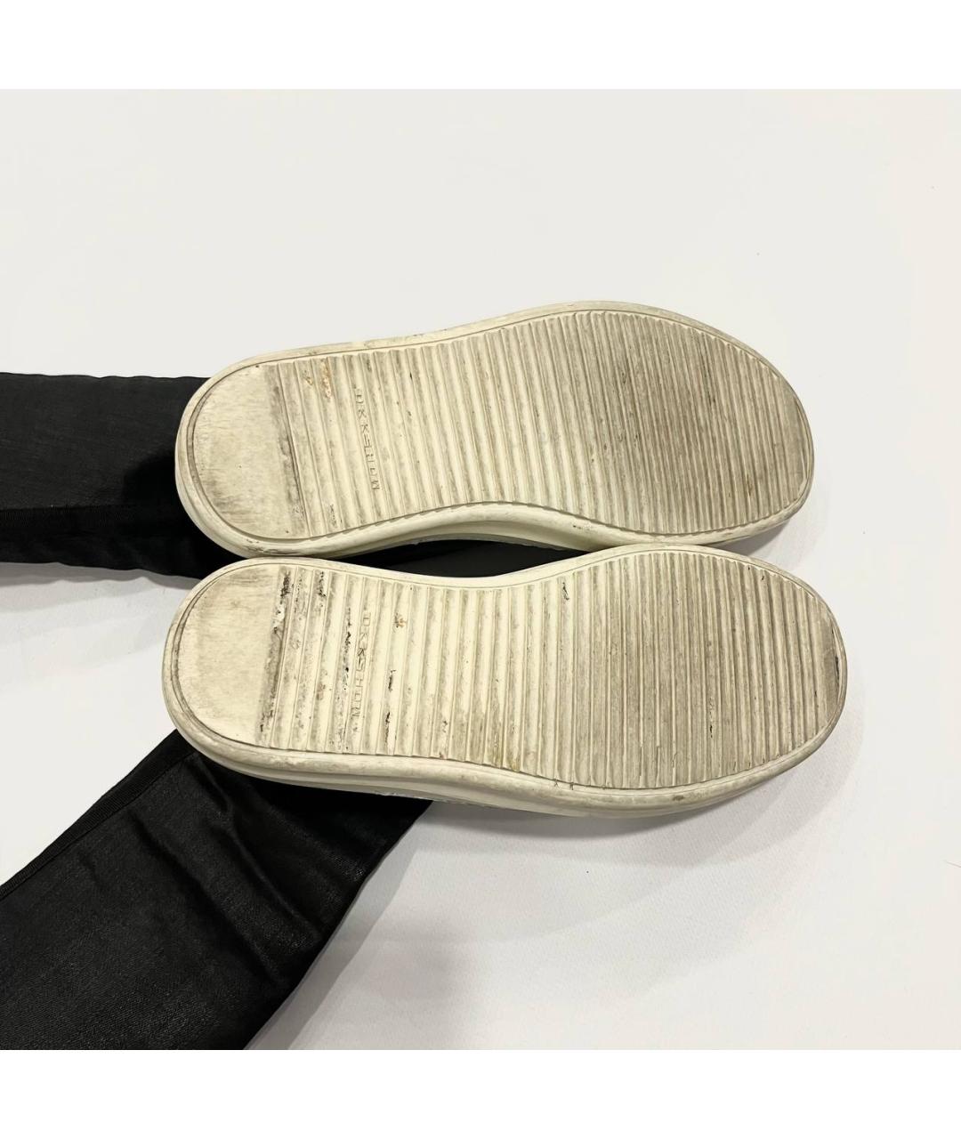 RICK OWENS DRKSHDW Черные текстильные ботфорты, фото 5