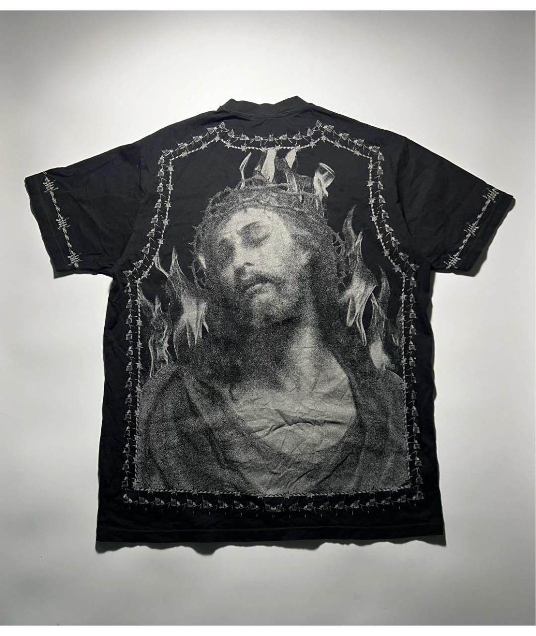 GIVENCHY Черная хлопковая футболка, фото 2