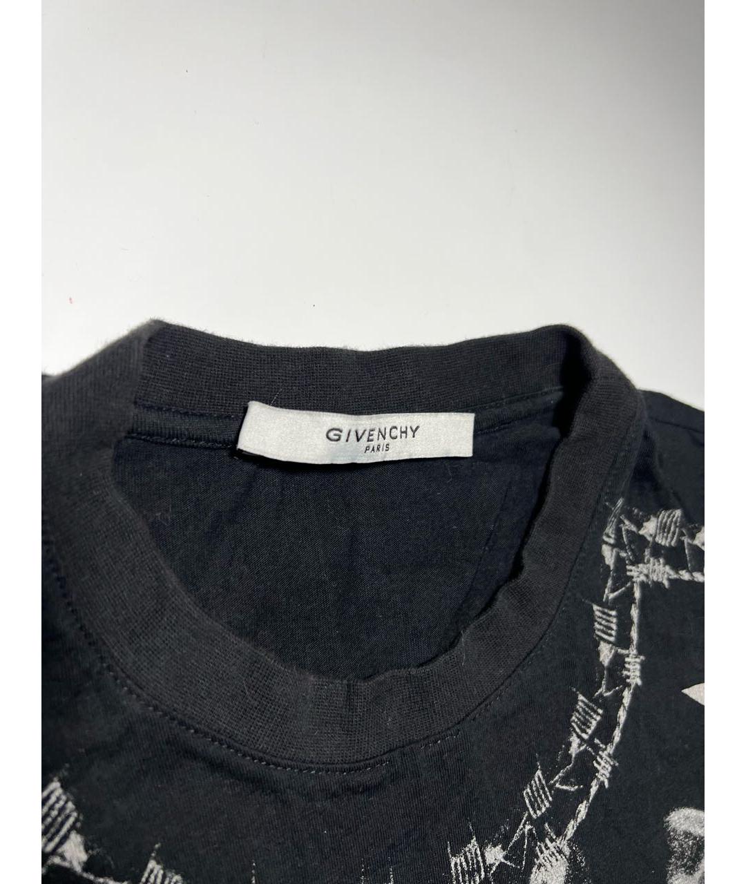 GIVENCHY Черная хлопковая футболка, фото 4