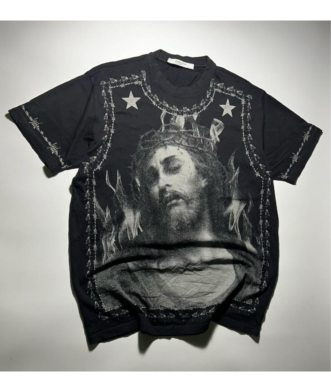 GIVENCHY Черная хлопковая футболка, фото 3