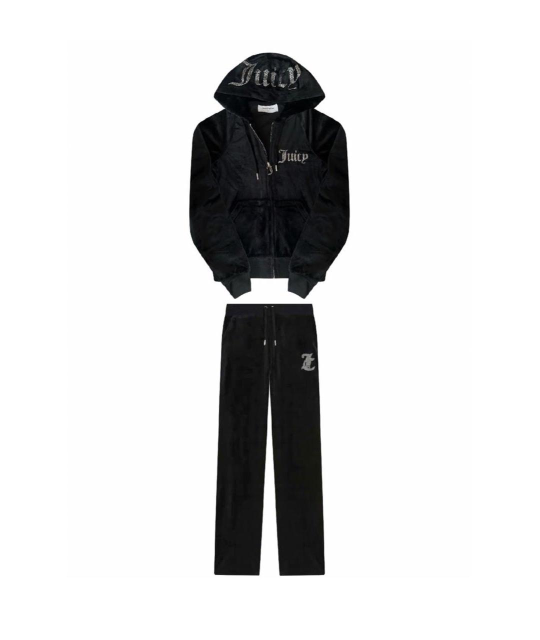 JUICY COUTURE Черный полиэстеровый спортивные костюмы, фото 1