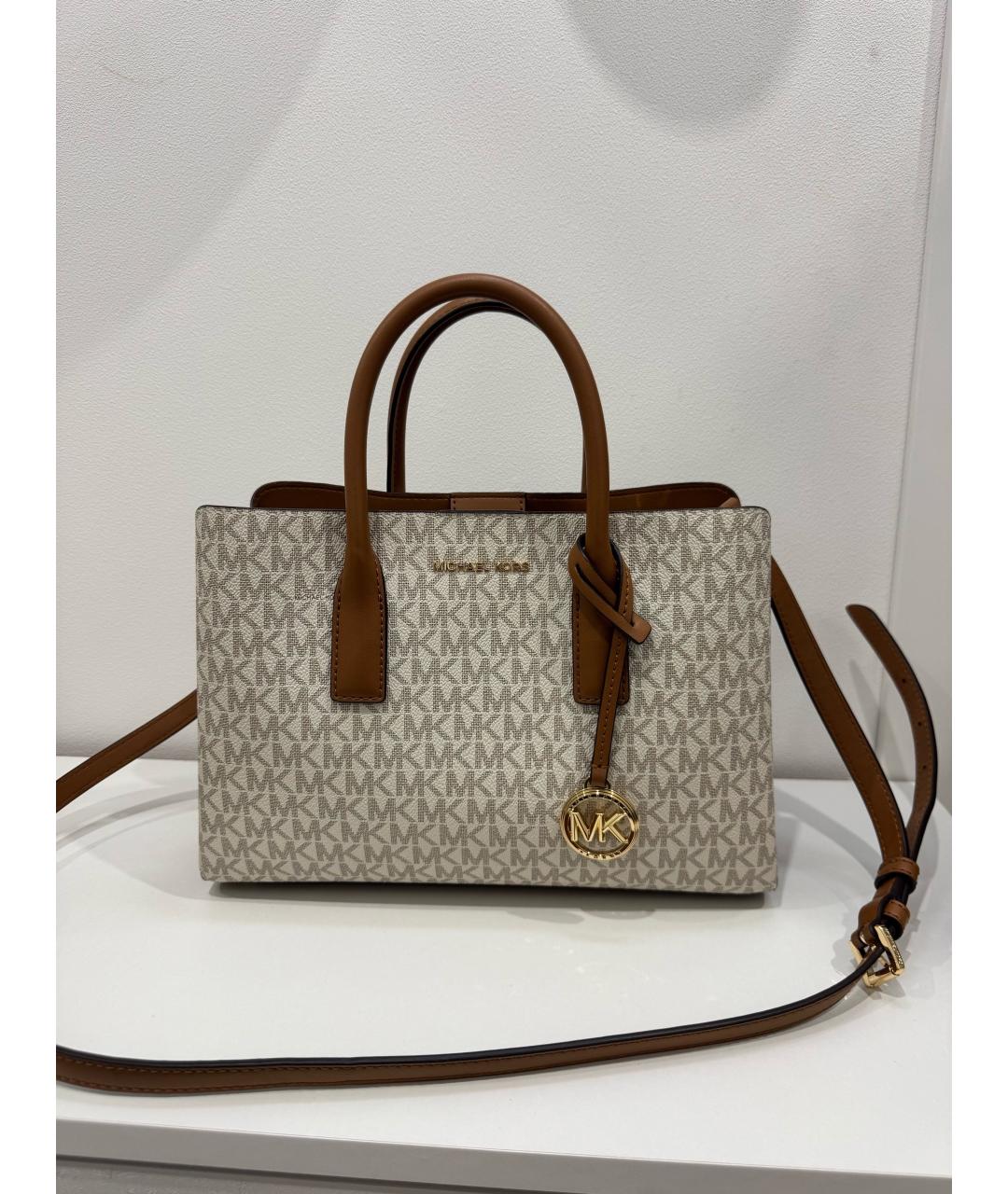 MICHAEL KORS Коричневая сумка тоут из искусственной кожи, фото 8