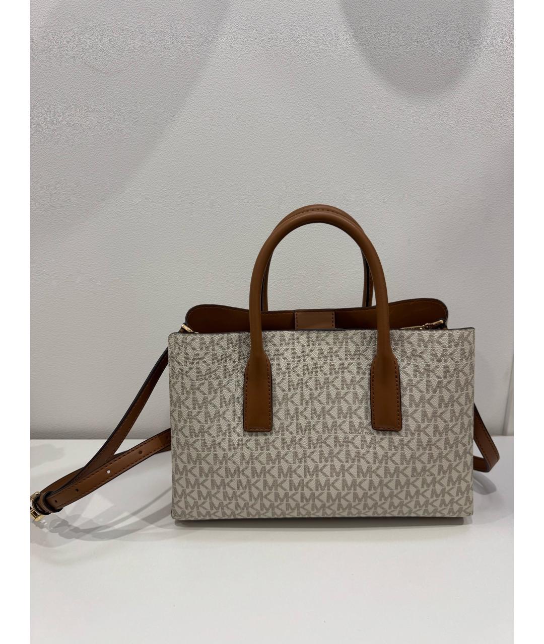 MICHAEL KORS Коричневая сумка тоут из искусственной кожи, фото 3