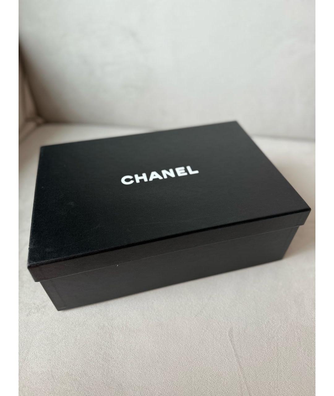CHANEL Белые кожаные туфли, фото 3