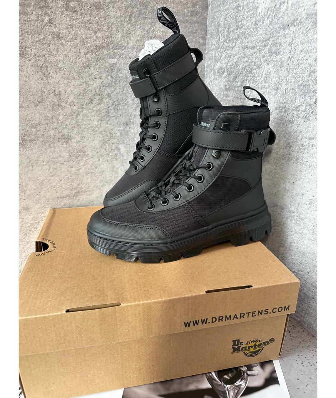 DR. MARTENS Черные ботинки из искусственной кожи, фото 5