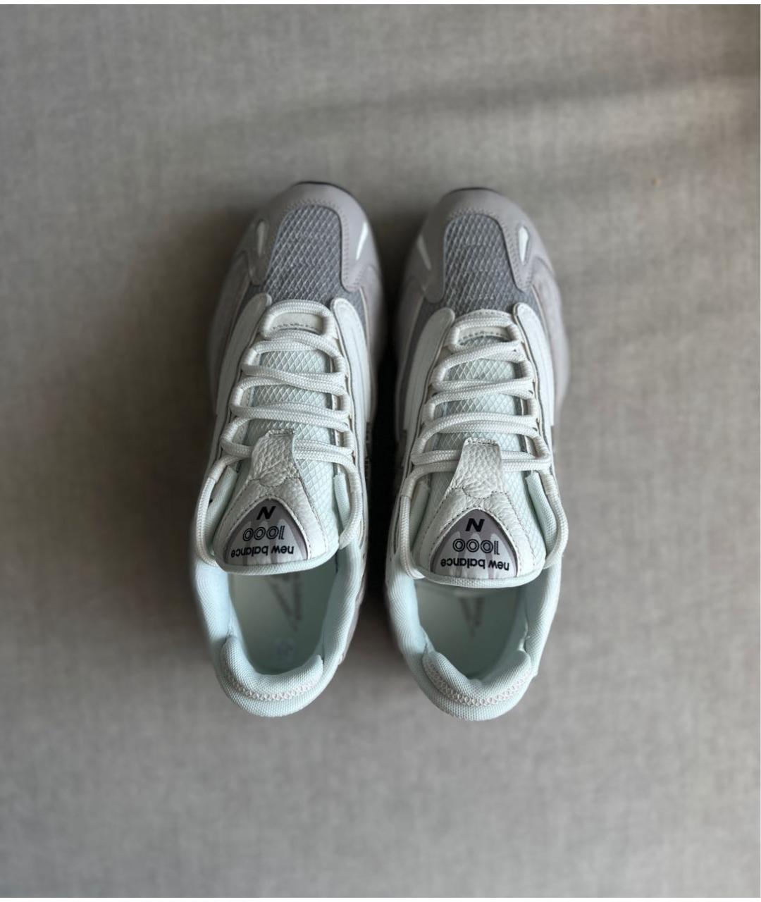 NEW BALANCE Серые кожаные низкие кроссовки / кеды, фото 3