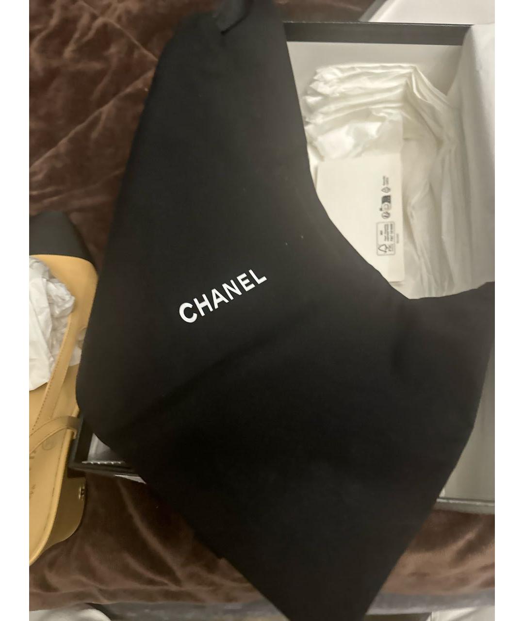 CHANEL Бежевые кожаные туфли, фото 7