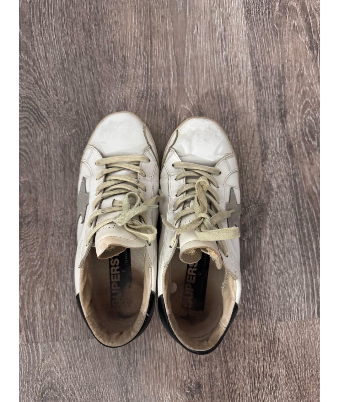 GOLDEN GOOSE DELUXE BRAND Серые кожаные кеды, фото 4