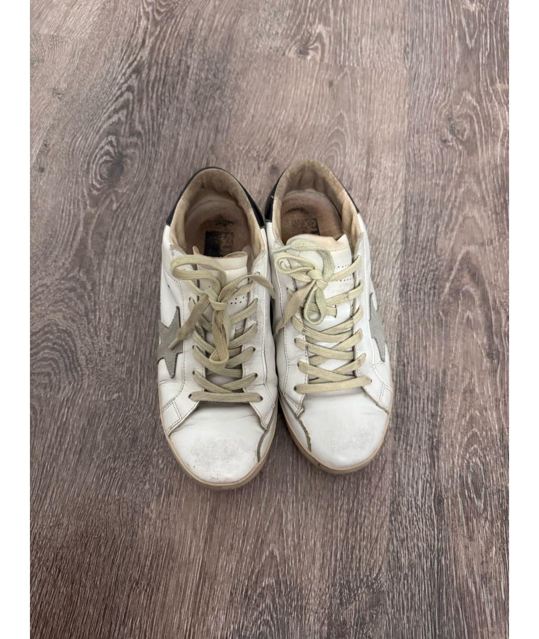 GOLDEN GOOSE DELUXE BRAND Серые кожаные кеды, фото 3