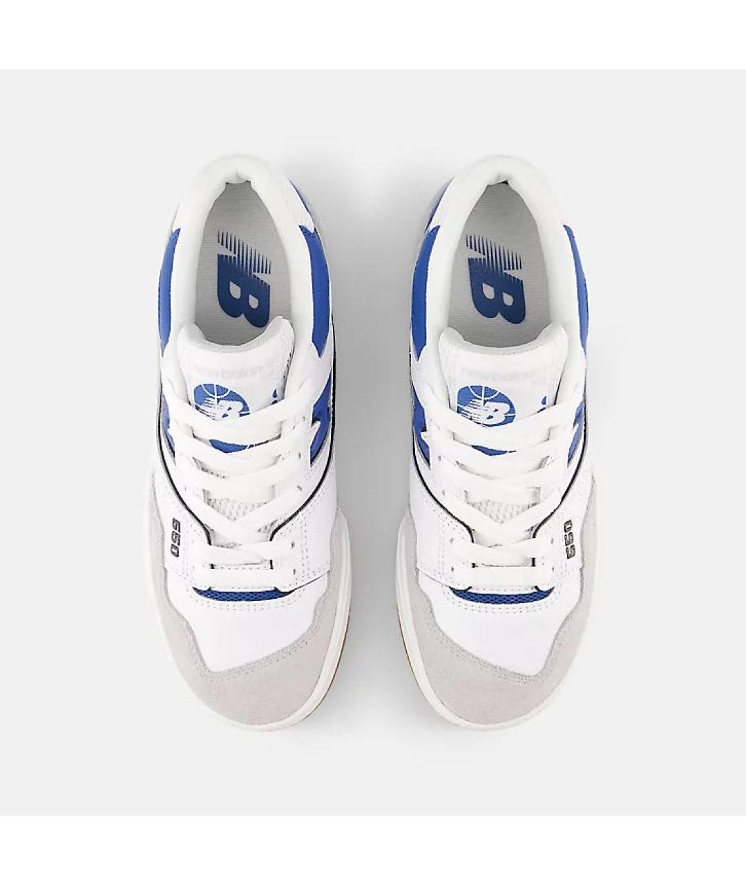 NEW BALANCE Синие кожаные кроссовки, фото 2