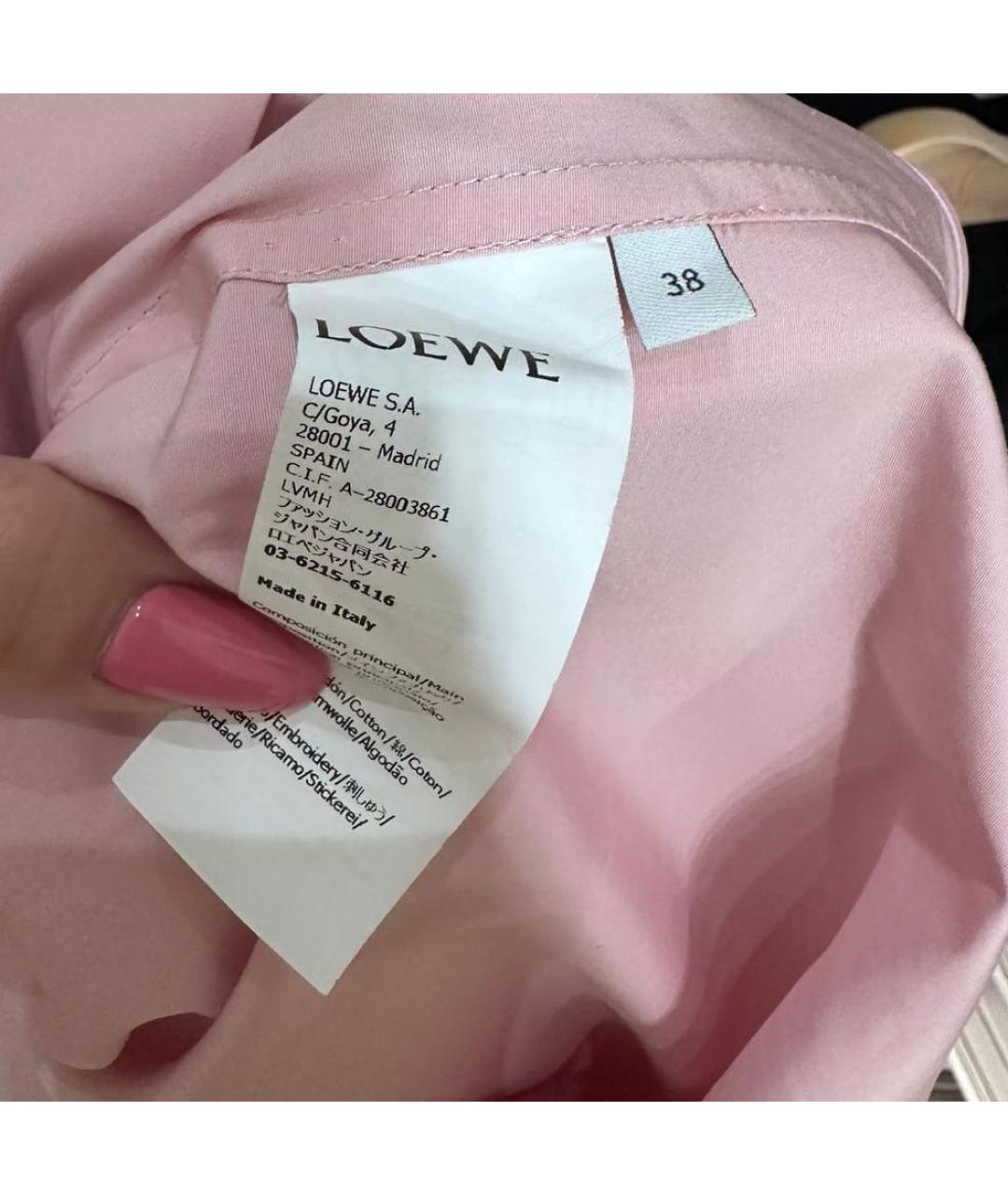 LOEWE Розовая рубашка, фото 5