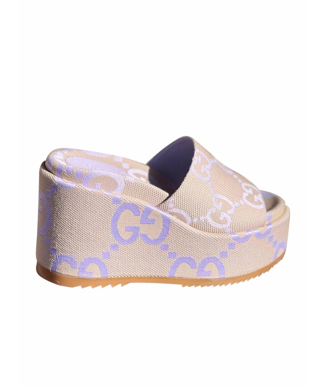GUCCI Розовые сабо, фото 1