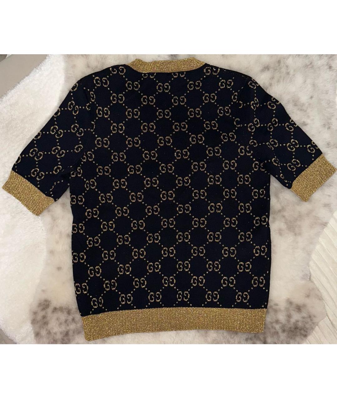 GUCCI Черный хлопковый джемпер / свитер, фото 2