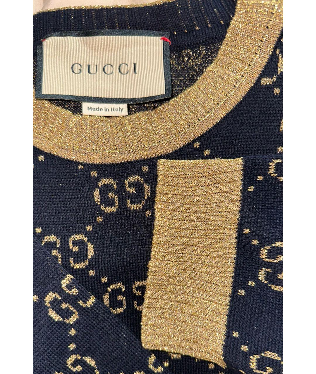 GUCCI Черный хлопковый джемпер / свитер, фото 5