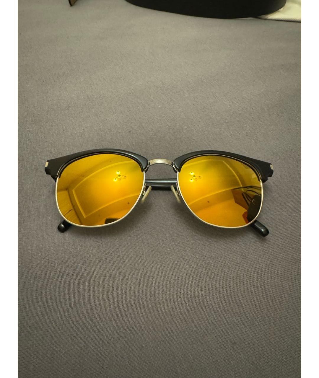 SAINT LAURENT Желтые пластиковые солнцезащитные очки, фото 7