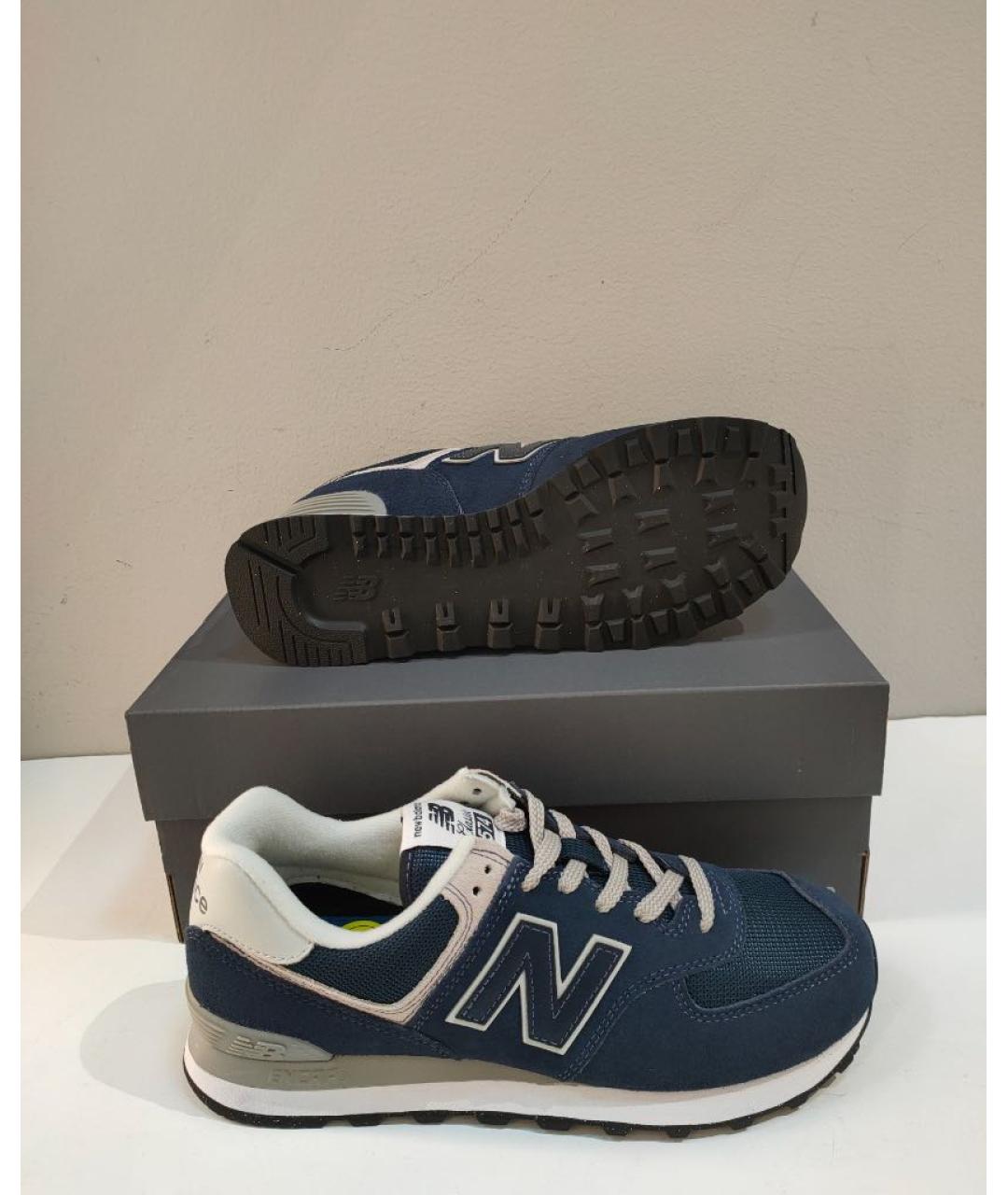 NEW BALANCE Темно-синие замшевые кроссовки, фото 8