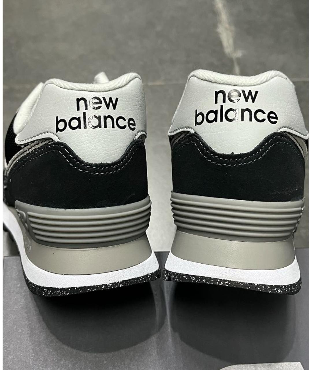 NEW BALANCE Черные замшевые кроссовки, фото 8