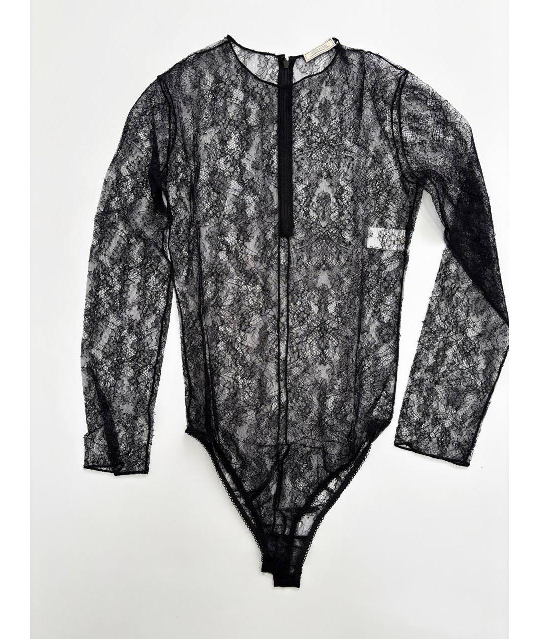 NINA RICCI Черное кружевное боди, фото 4