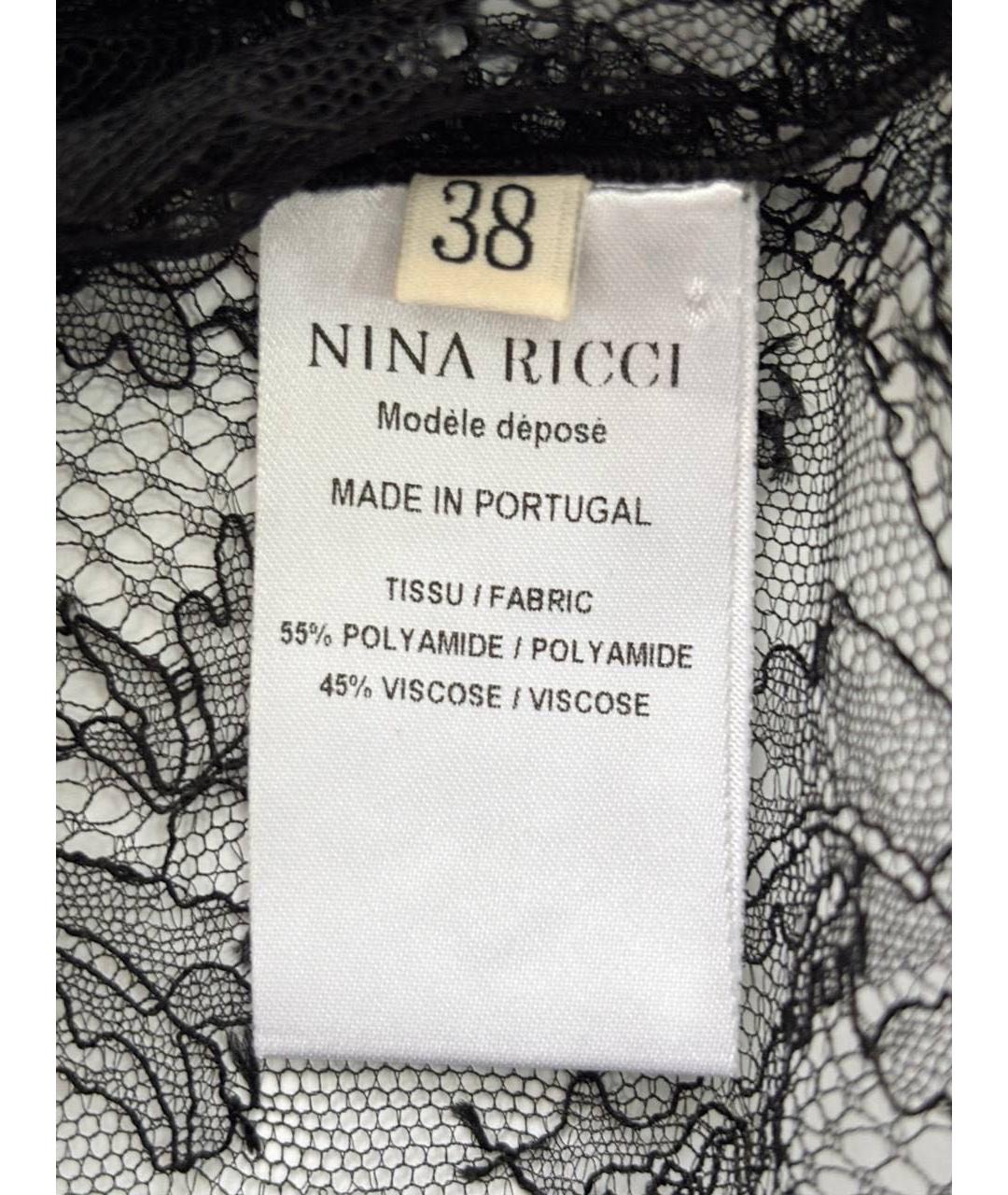 NINA RICCI Черное кружевное боди, фото 3
