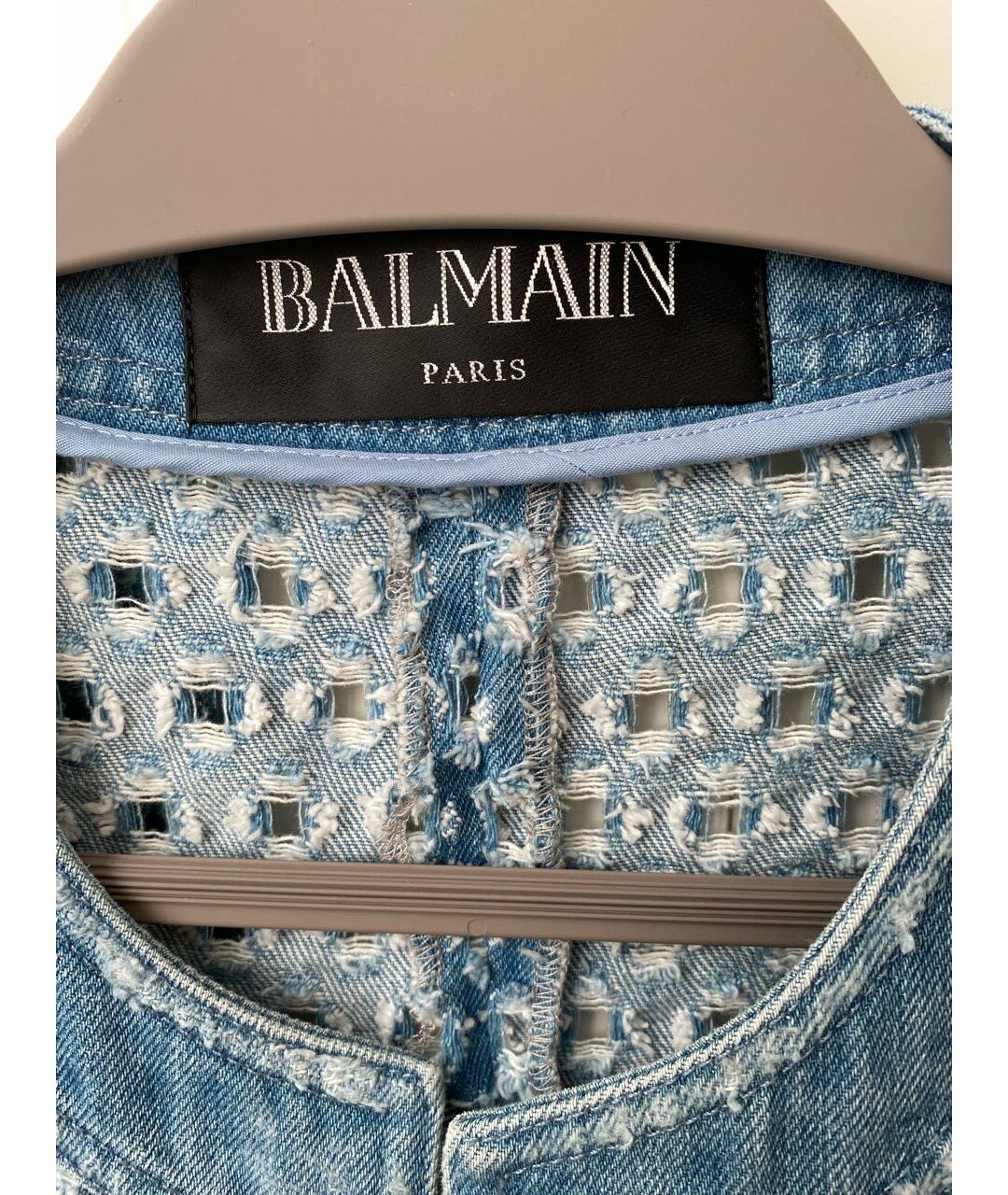 BALMAIN Синий хлопковый жакет/пиджак, фото 3