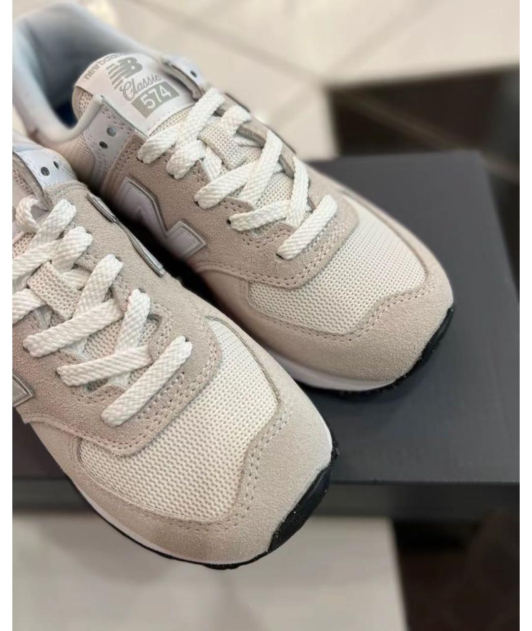 NEW BALANCE Серые замшевые кроссовки, фото 7