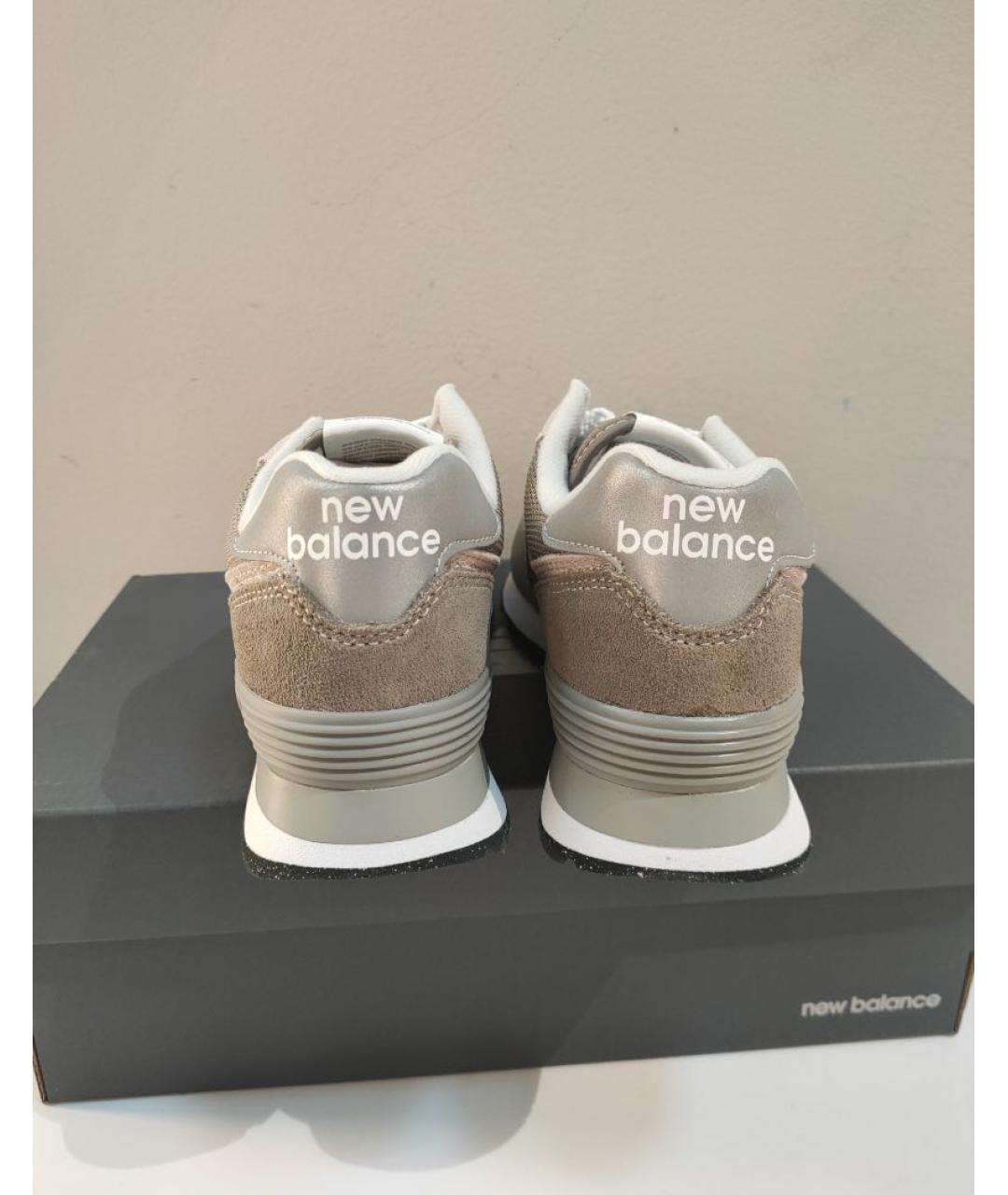 NEW BALANCE Серые замшевые кроссовки, фото 8