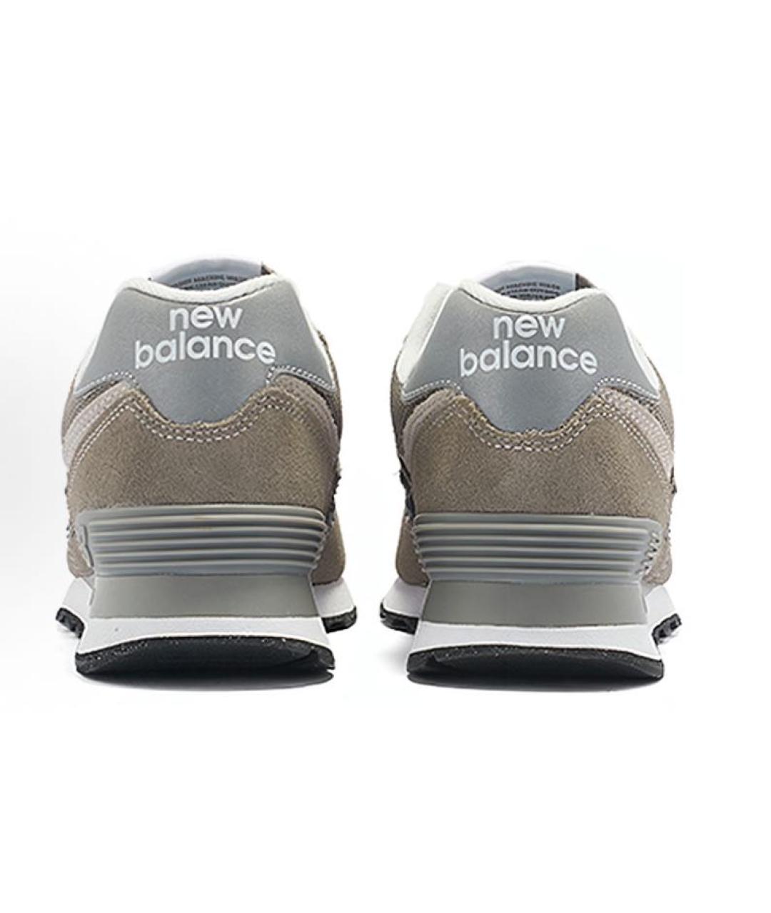 NEW BALANCE Серые замшевые низкие кроссовки / кеды, фото 4