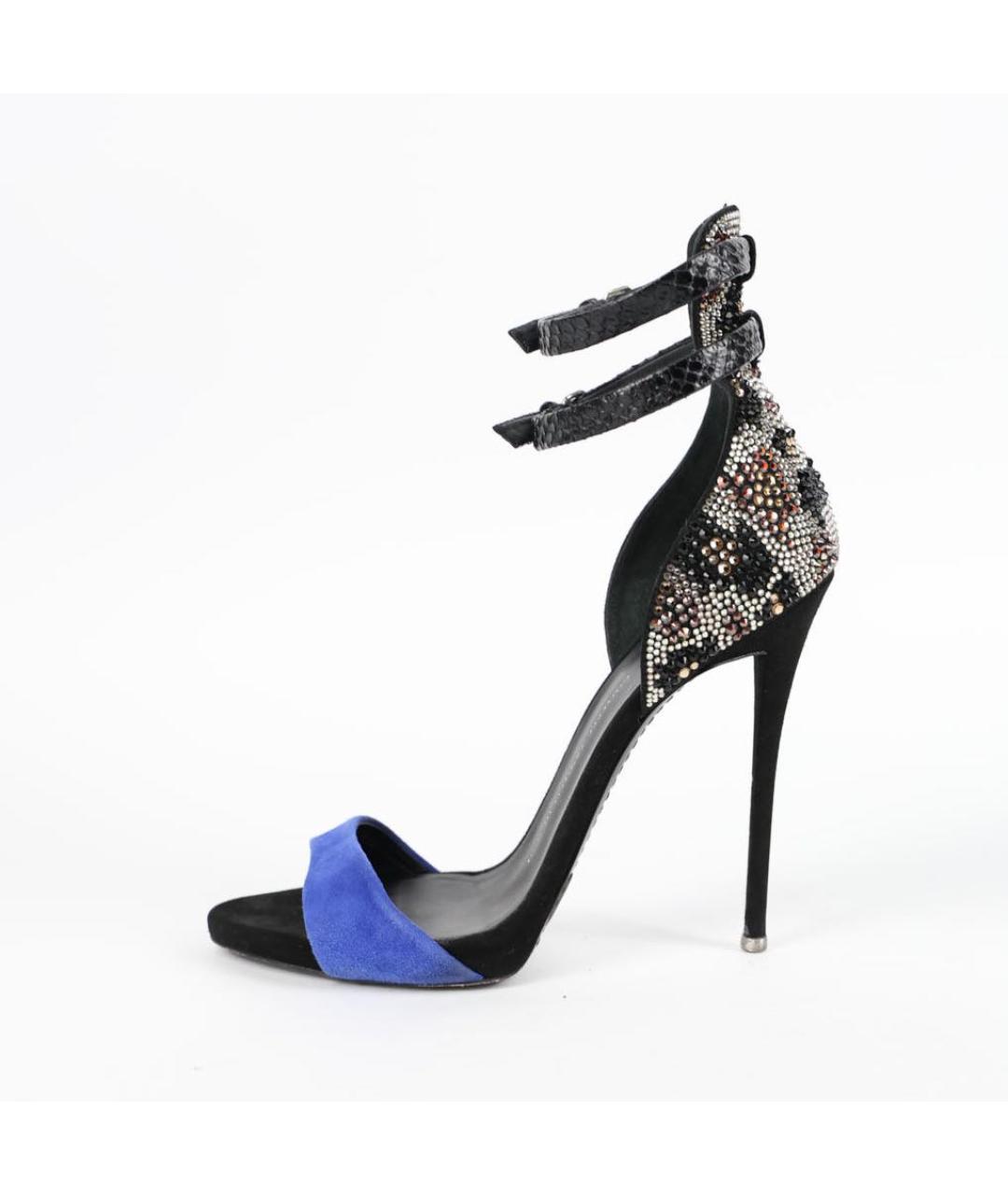 GIUSEPPE ZANOTTI DESIGN Мульти замшевые босоножки, фото 7