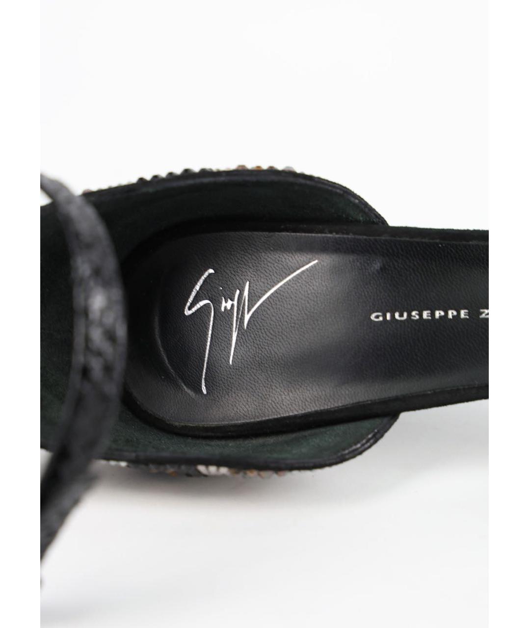 GIUSEPPE ZANOTTI DESIGN Мульти замшевые босоножки, фото 5
