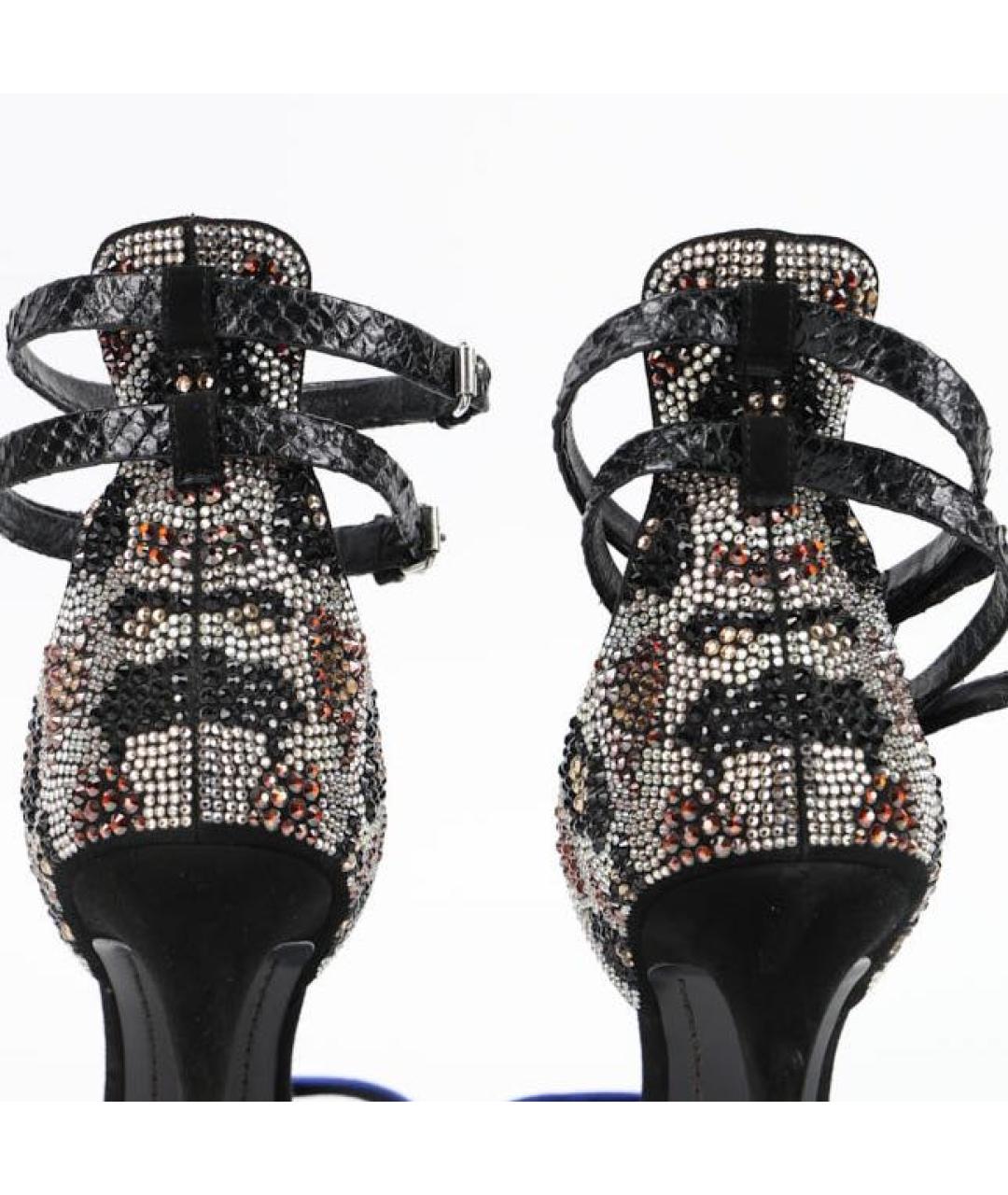 GIUSEPPE ZANOTTI DESIGN Мульти замшевые босоножки, фото 6