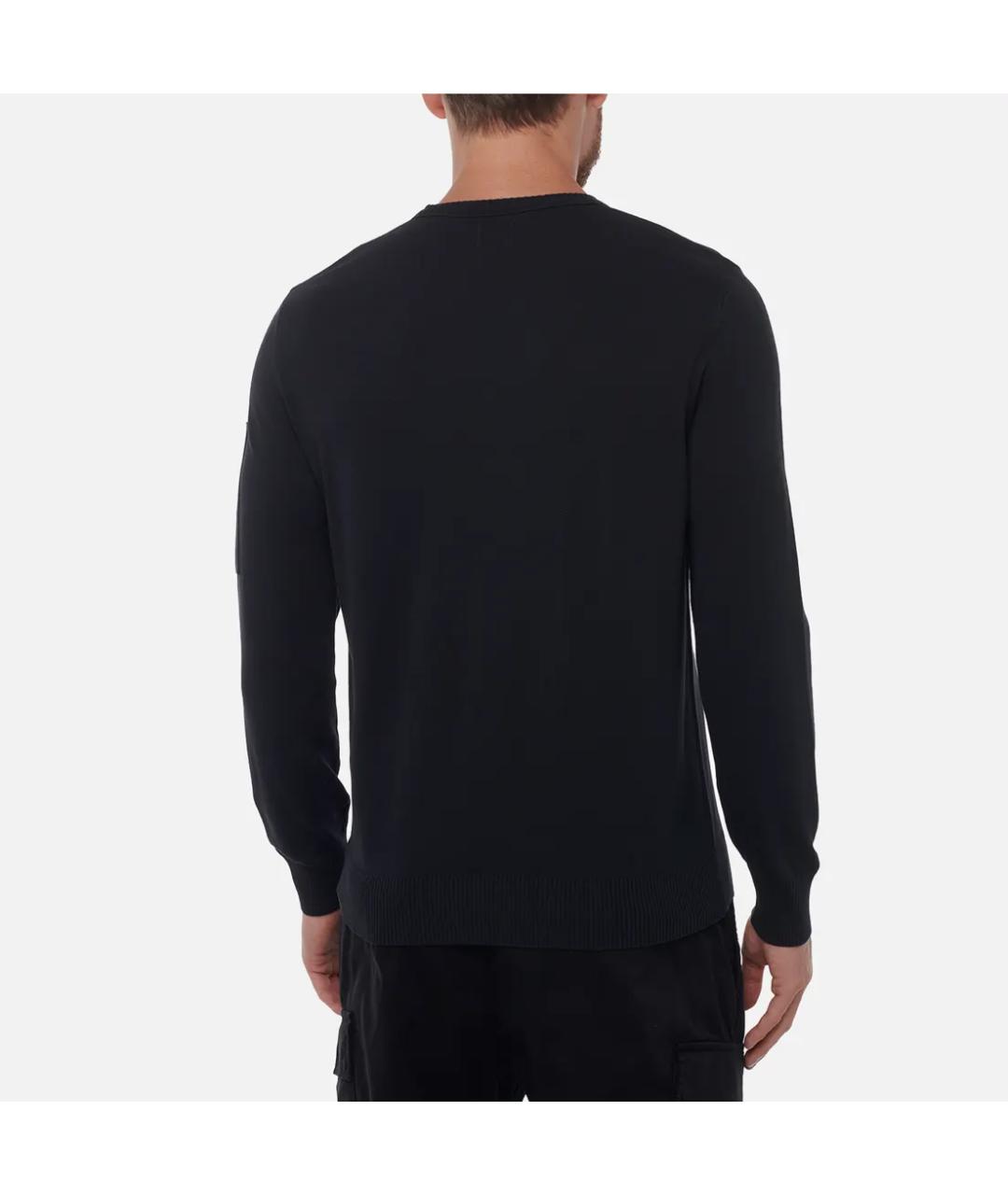 CP COMPANY Черный хлопковый джемпер / свитер, фото 4