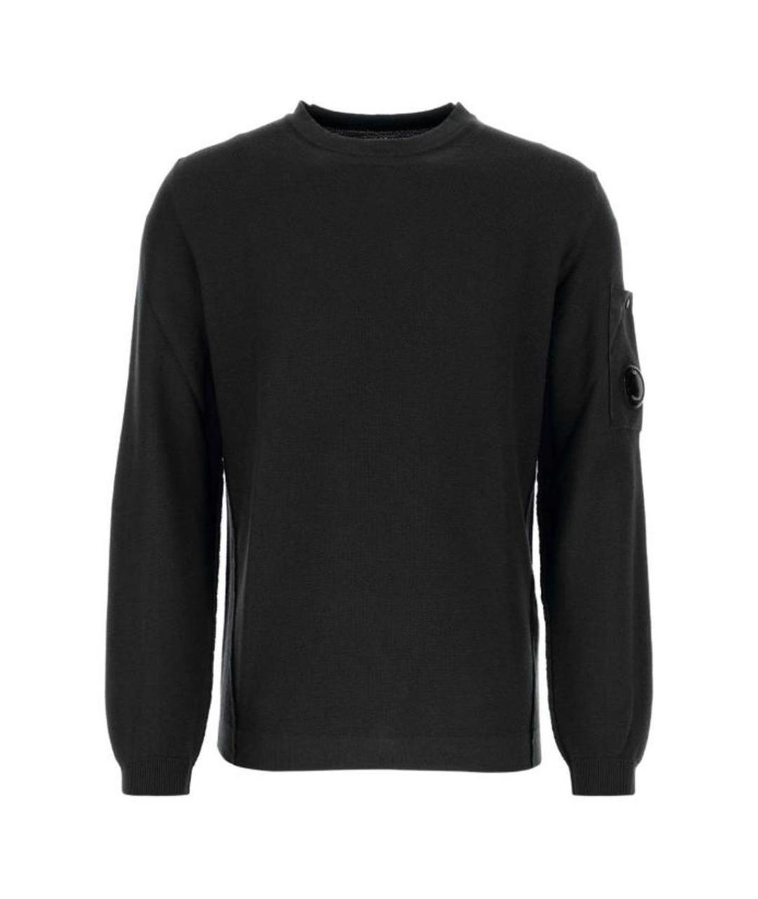 CP COMPANY Черный хлопковый джемпер / свитер, фото 1